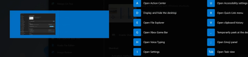 Shortcut Guide