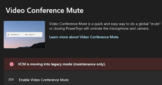 Video Conference Mute