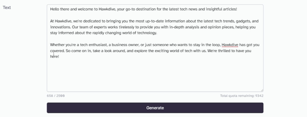 AI Content Writer