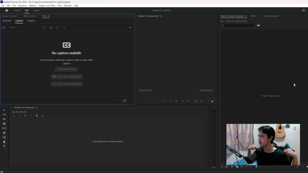 Import Video in Adobe Premiere Pro