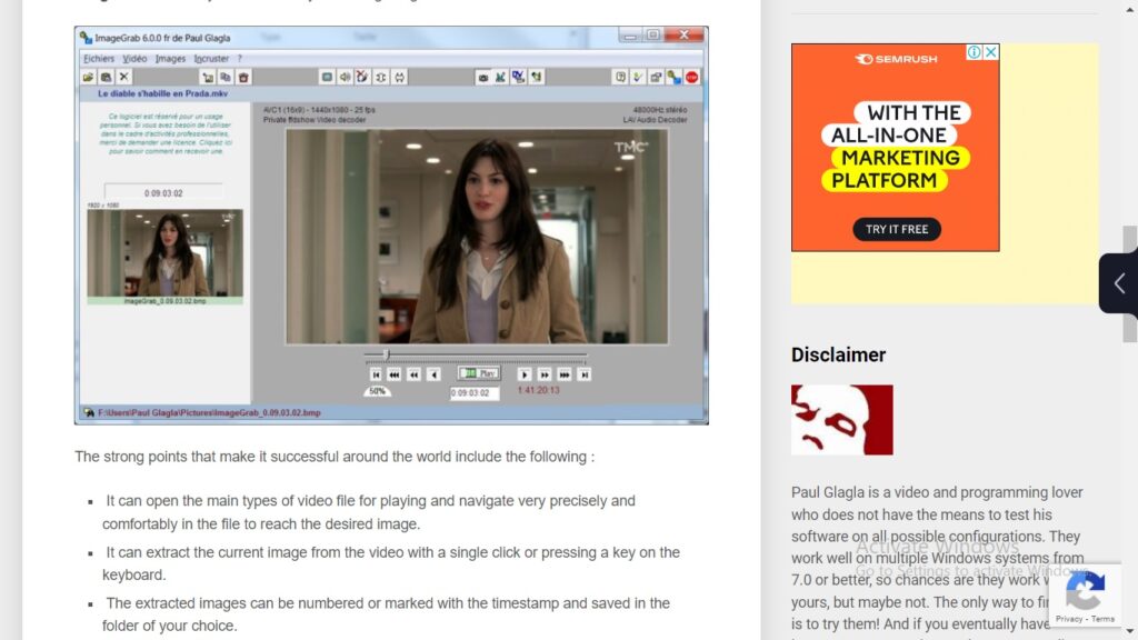 Free Tools To Capture Images From Video Files