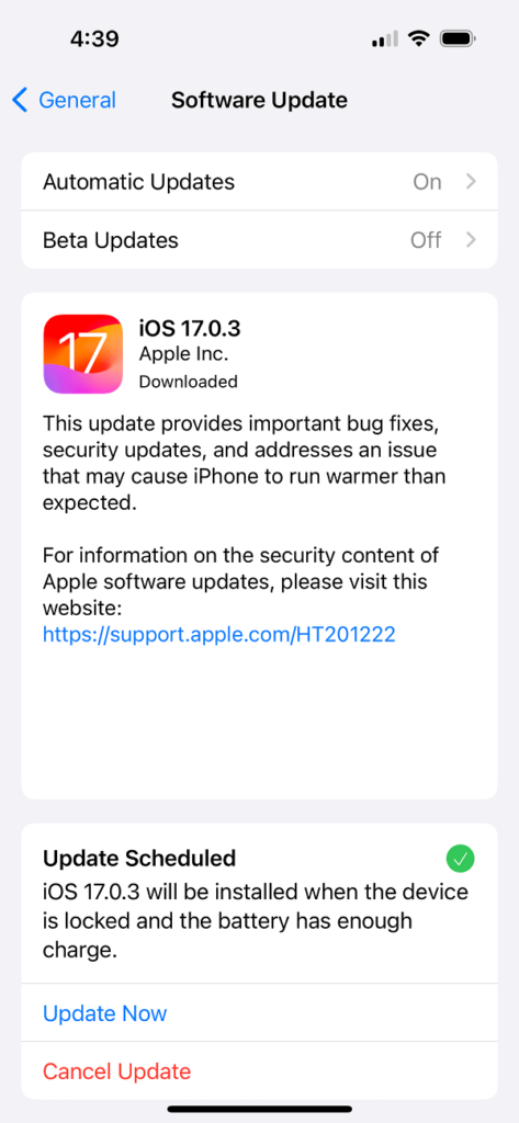 ios 17 0 3