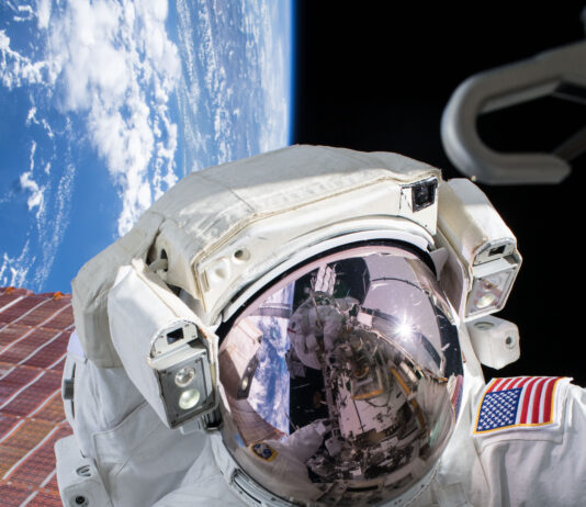 Quarter Century of Human Presence Celebrated by ISS – NASA NASA astronaut Andrew Morgan conducts a spacewalk at the Port- 6 (P6) truss structure work site to upgrade International Space Station power systems.