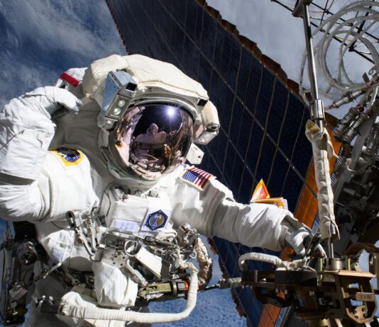 NASA to Conceal Upcoming US Spacewalks Outside Space Station. NASA astronaut and Expedition 72 Flight Engineer Anne McClain is pictured near one of the International Space Station