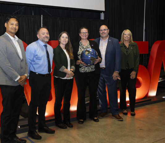 The Marshall Star – NASA News for September 18, 2024 NASA Chief Scientist and Senior Climate Advisor Kate Calvin, center left, joins team members at the agency’s Marshall Space Flight Center for a Climate and Science Town Hall on Sept. 17 in Activities Building 4316. Calvin took part in a question-and-answer session during her visit that was live streamed agencywide. Joining her in the session were, from left, Rahul Ramachandran, research scientist and senior data science strategist for the Science Research and Project Division at Marshall; Marshall Earth Science Branch Chief Andrew Molthan; Marshall Chief Scientist Renee Weber; Marshall Center Director Joseph Pelfrey; and Marshall Science and Technology Office Manager Julie Bassler, who moderated the panel.