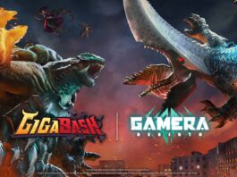GigaBash Adds Gamera DLC with Two Fresh Characters gigabash key art