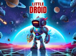 Pre-Orders Open for Little Droid Faces Danger, April 10 Little Droid key art