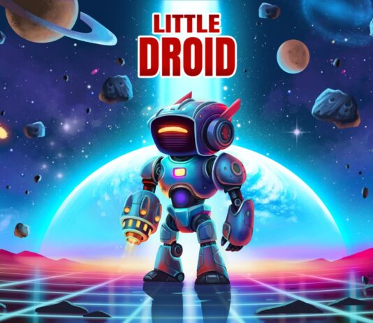 Pre-Orders Open for Little Droid Faces Danger, April 10 Little Droid key art