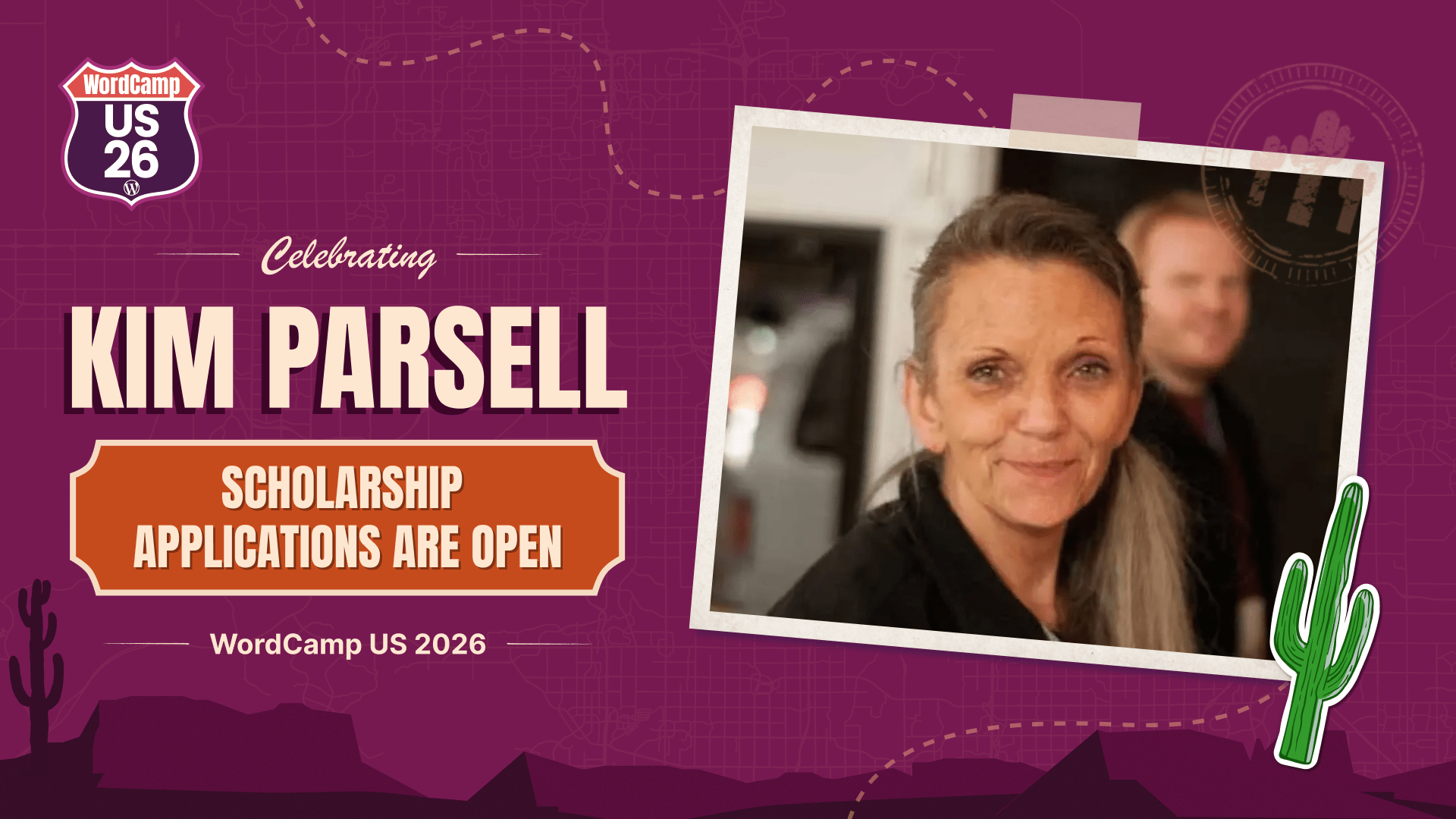kim parsell blog post.png Kim Parsell Memorial Scholarship Opens for WordCamp US 2026
