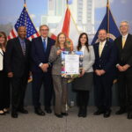 Florida’s Space Industry Enters New Era with NASA’s Kennedy Kennedy Space Center Director and charter members of the Florida University Space Research Consortium signed a memorandum of understanding on Jan. 8, 2025. Comprised of the University of Florida, Embry-Riddle Aeronautical University, and University of Central Florida, the consortium was designated in 2024 as the state’s official space research entity, making Florida the only state with a university consortium affiliated with one of NASA’s centers. This critical milestone in a one-of-a-kind partnership to advance research, technology development, education, and communication between the spaceport and the state’s growing space industry. From left: Jennifer Kunz, Associate Director, Technical, Kennedy Space Center; Kelvin Manning, Deputy Director, Kennedy Space Center; Dr. Kent Fuchs, Interim President, University of Florida; Janet Petro, Director, Kennedy Space Center; Jeanette Nuñez, Florida Lieutenant Governor; Dr. Alexander Cartwright, President, University of Central Florida; Dr. Barry Butler, President, Embry-Riddle Aeronautical University.