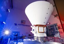 NASA’s SPHEREx Crew to Open New York Stock Exchange NASA’s SPHEREx (Spectro-Photometer for the History of the Universe, Epoch of Reionization and Ices Explorer), a space telescope, is situated on a work stand ahead of prelaunch operations at the Astrotech Processing Facility at Vandenberg Space Force Base in California on Jan. 16, 2025.