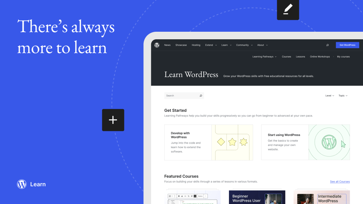 Tour the New Learn WordPress