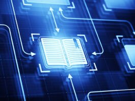 Library Transformed: New Approach to Public Access Digital book selected on a dark blue background.