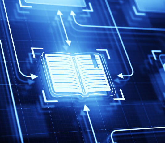 Library Transformed: New Approach to Public Access Digital book selected on a dark blue background.