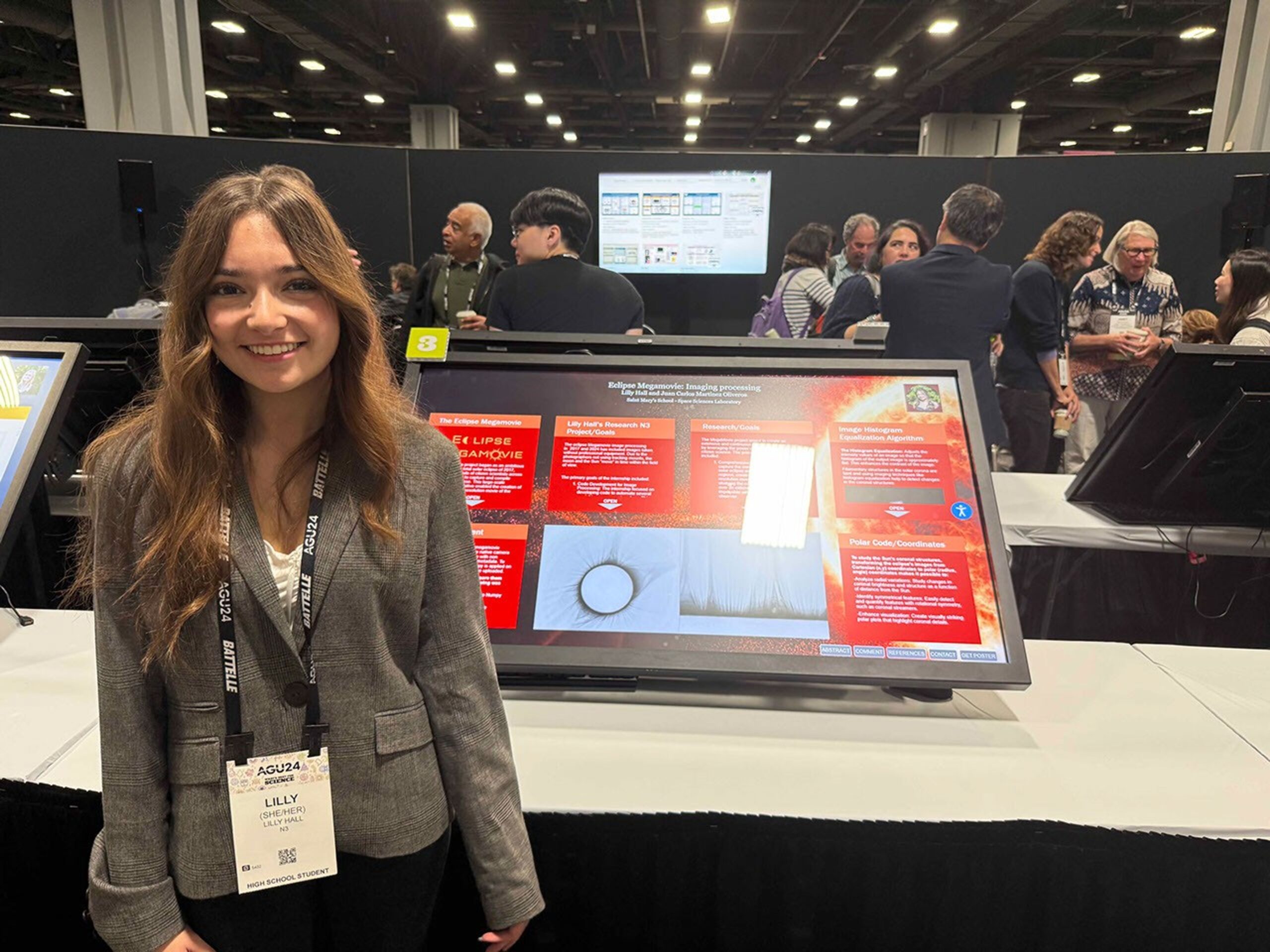 lilly poster lynn cominsky.jpg First NASA Neurodiversity Network Intern to Present at the American Geophysical Union Annual Conference - NASA Science