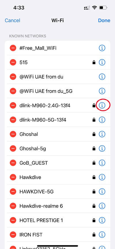 List of WiFi Networks name