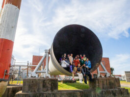 “Ain’t Too Proud” Team Explores NASA Langley Facilities Members of the cast and crew of "Ain