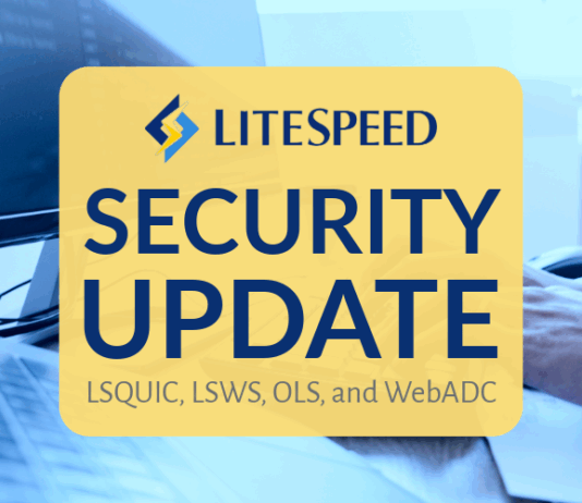 LiteSpeed Blog Announces Latest Security Patch Update LiteSpeed Security Update