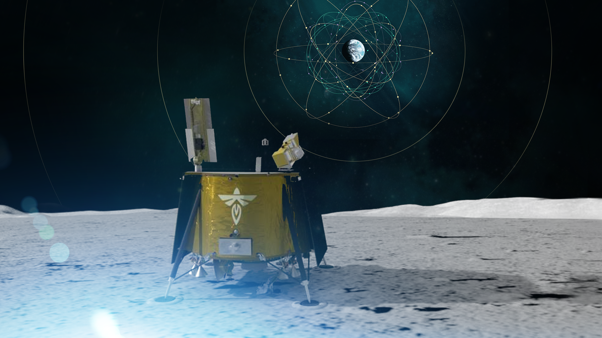 lugre banner.png Illustration of Blue Ghost CLPS lander on the Moon with LuGRE onboard receiving and processing GNSS signals.