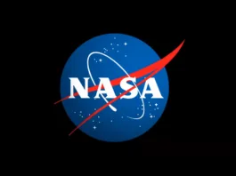 NASA Seeks Input on Industry-Backed Battery Passivation Methods The letters NASA on a blue circle with red and white detail, all surrounded by a black background