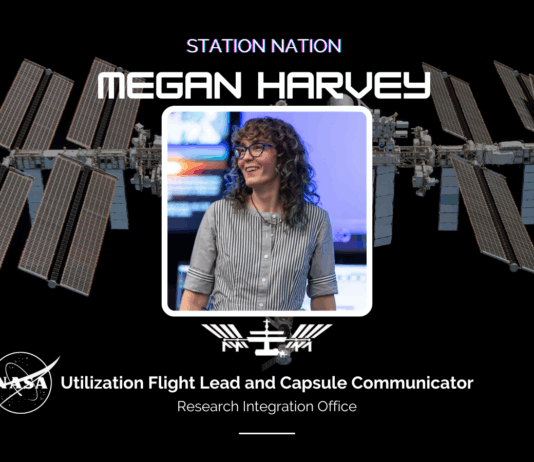 Introducing Megan Harvey: NASA’s Utilization Flight Lead & Capsule Communicator Station Nation: Meet Megan Harvey, Utilization Flight Lead and Capsule Communicator