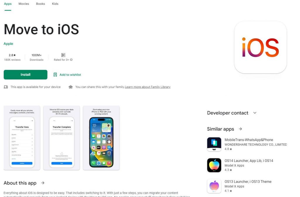 Move To iOS