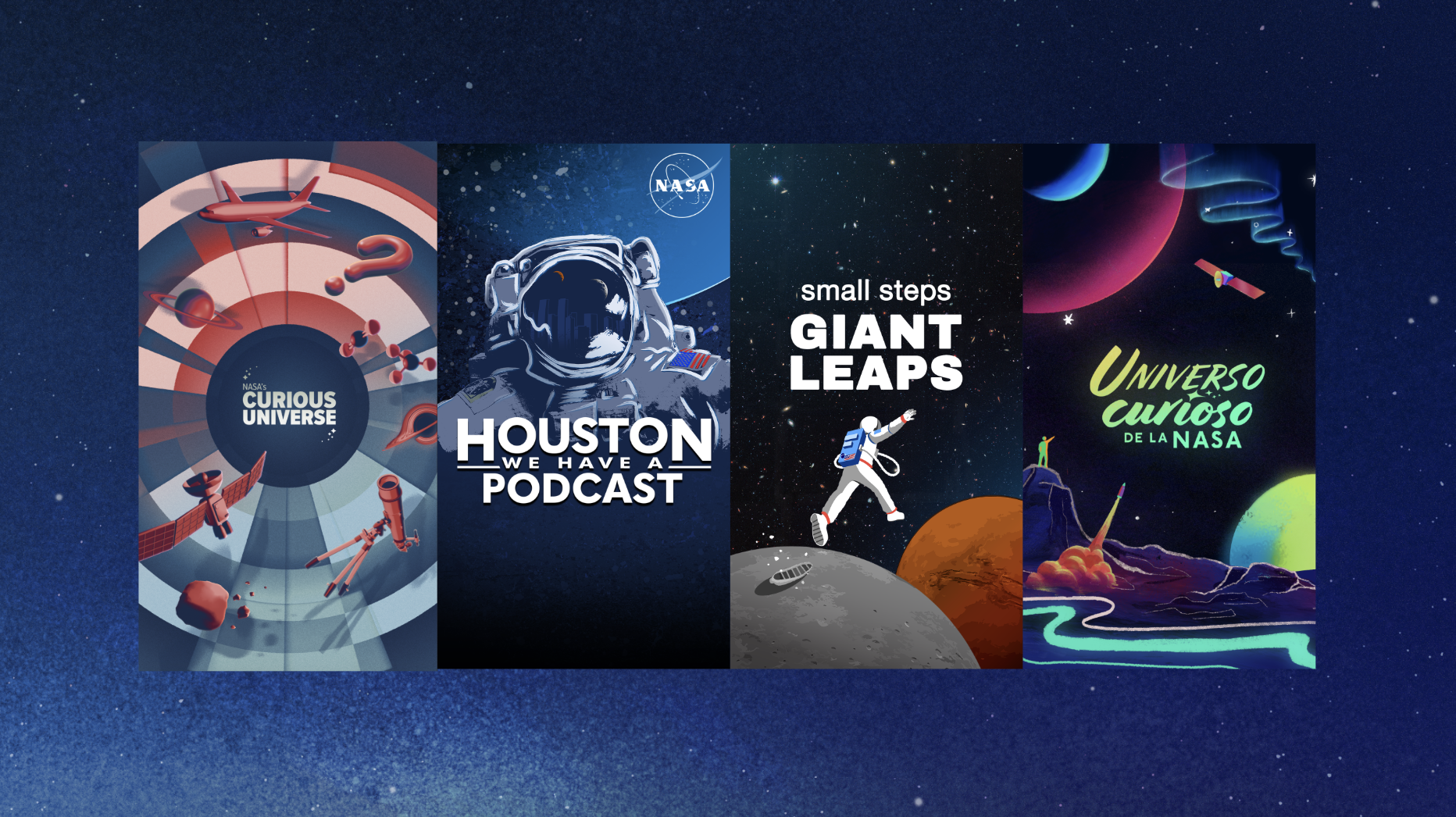 nasa podcasts.png Space Meets Sound: NASA Lands in 2024 Spotify Wrapped - NASA