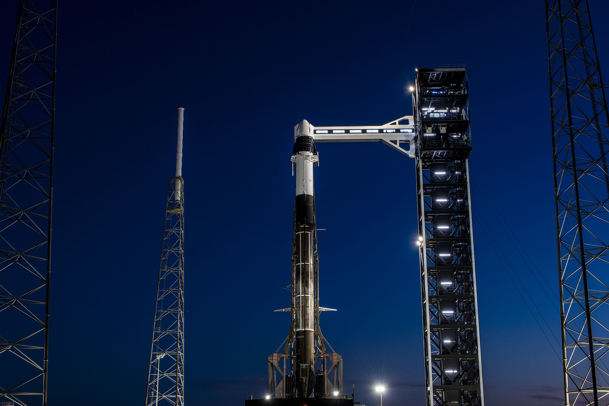 nasa spacex cargo resupply mission 33 advisory july 25.jpg A SpaceX Falcon 9 rocket, with the company’s Dragon spacecraft, stands in a vertical position at Space Launch Complex 40 at Cape Canaveral Space Force Station in Florida on Tuesday, March 19, 2024