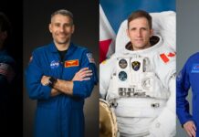 NASA Reveals SpaceX Crew-13 Roles for Upcoming Space Station Mission Compilation of four astronaut portraits that make up NASA