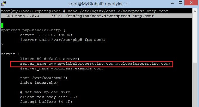 Nginx Server Block Configuration File