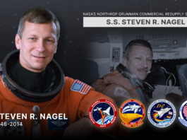 NASA’s CRS-24 Mission: Northrop Grumman Collaboration in Focus. NASA’s Northrop Grumman Commercial Resupply Services 24 spacecraft is named in honor of NASA astronaut Steven Nagel. Selected by NASA in 1979, Nagel is a veteran of four space flights (STS-51G and STS-61AA in 1985, STS37 in 1991, and STS-55 in 1993) and has logged more than 723 hours in space. Nagel died in 2014.