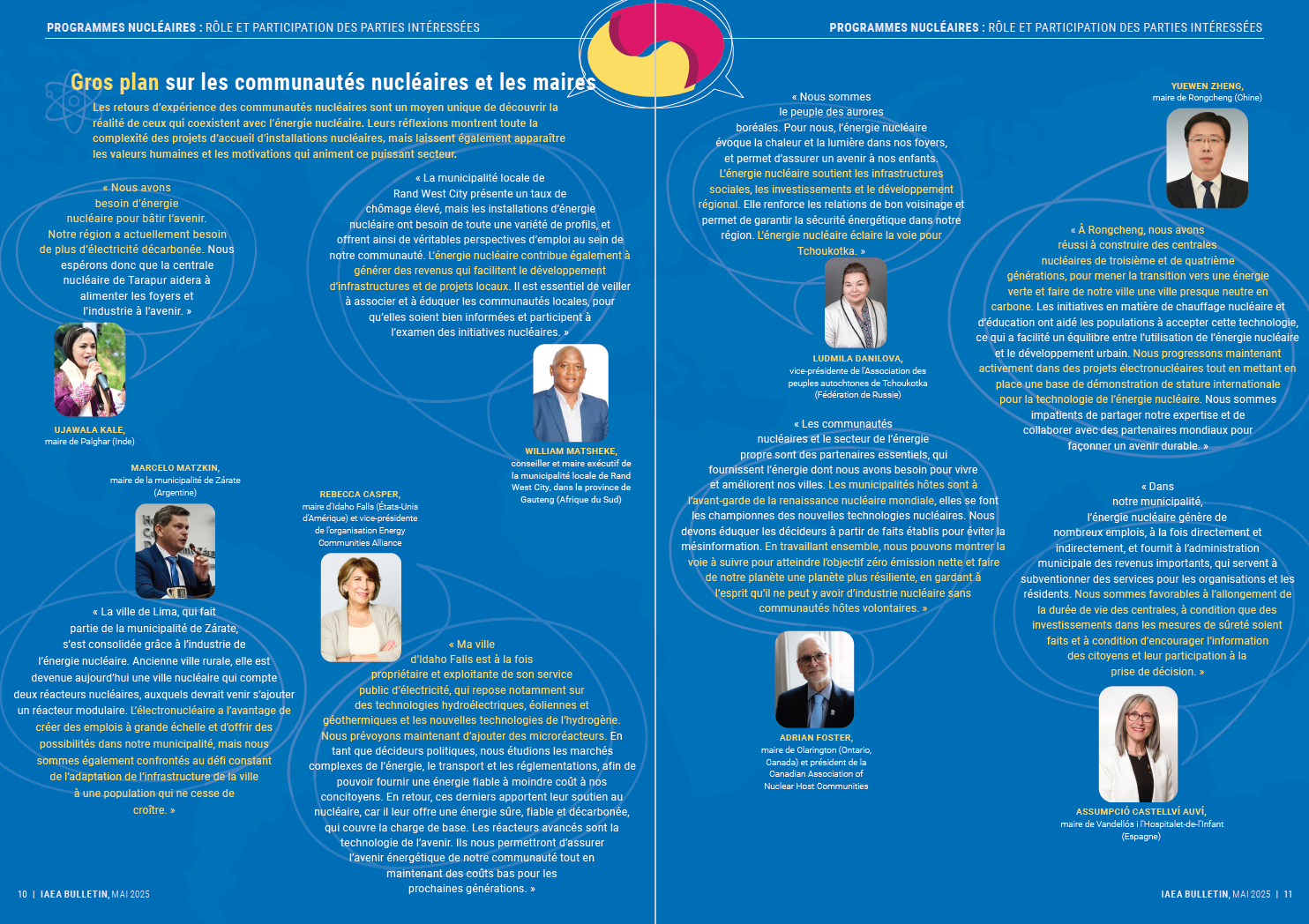 nuclearcommunities mayors in focus bulletin fr.png Gros plan sur les communautés nucléaires et les maires