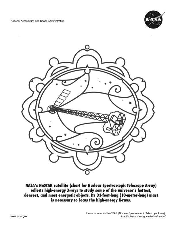 A coloring page for NASA