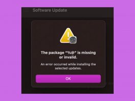 Fix The Package %@ Is Missing Or Invalid macOS Monterey Upgrade Error package %@ is missing or invalid macOS Monterey (2)