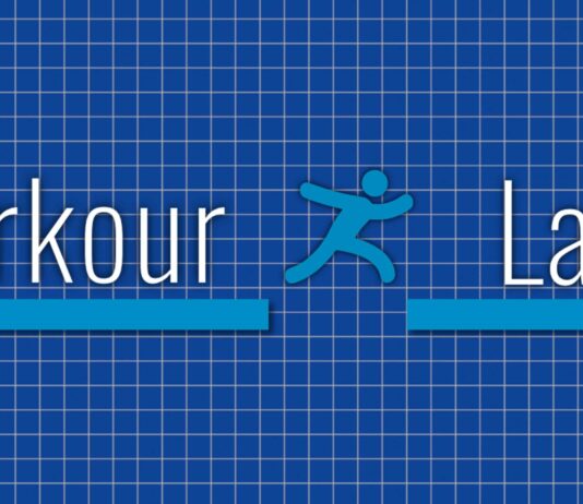 Unleash Parkour Skills in Vaporwave Gauntlet: Neon Skies Challenge Parkour Labs key art