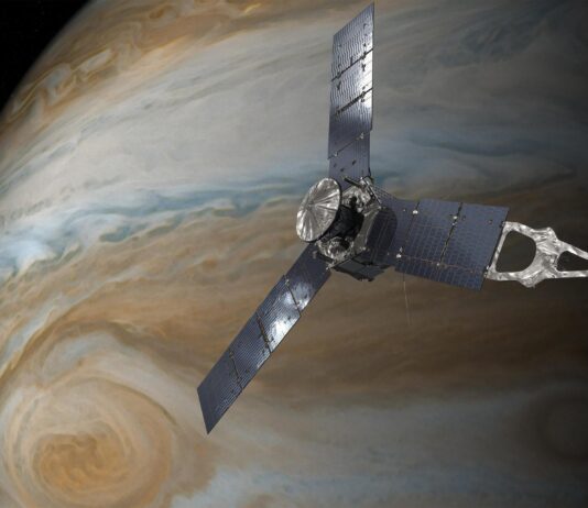 Juno Resumes Normal Operations Post Safe Mode Incident This illustration depicts NASA