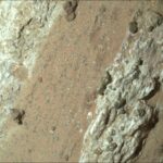 Mars Rover Found Possible Biosignature, Reports NASA Picture of the red-brown Mars terrain, which is spotted with tan and dark gray