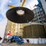 NASA Advances Lunar Rocket with Cutting-Edge Manufacturing Techniques At NASA Marshall, the PLA engineering development unit is installed into the 4697-test stand for structural testing. It was then attached to the large cylindrical structure which simulates the Exploration Upper Stage interface. Load lines were then connected to the top of the PLA.The testing demonstrated that it can handle up to three times the expected load.