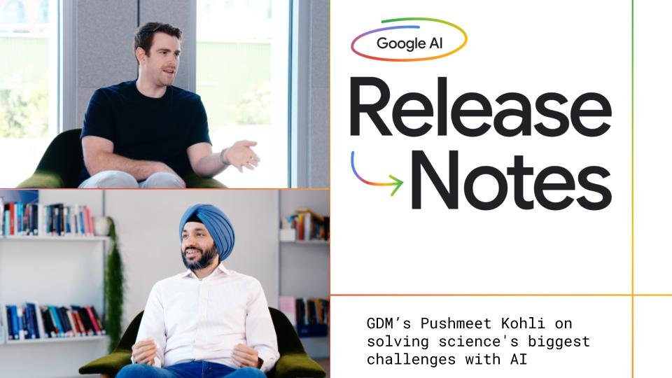 release notes podcast pushmeet.max 1440x810.jpg Listen to a discussion on how AI can power scientific breakthroughs.