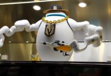 AI Bartender ADAM Serves Drinks at Golden Knights Game Cheers to AI: ADAM Robot Bartender Makes Drinks at Vegas Golden Knights Game