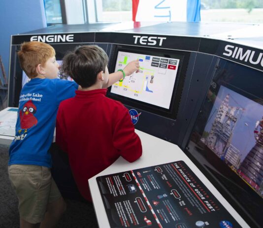 January 2025 Extras – NASA Highlights A pair of young visitors to INFINITY Science Center