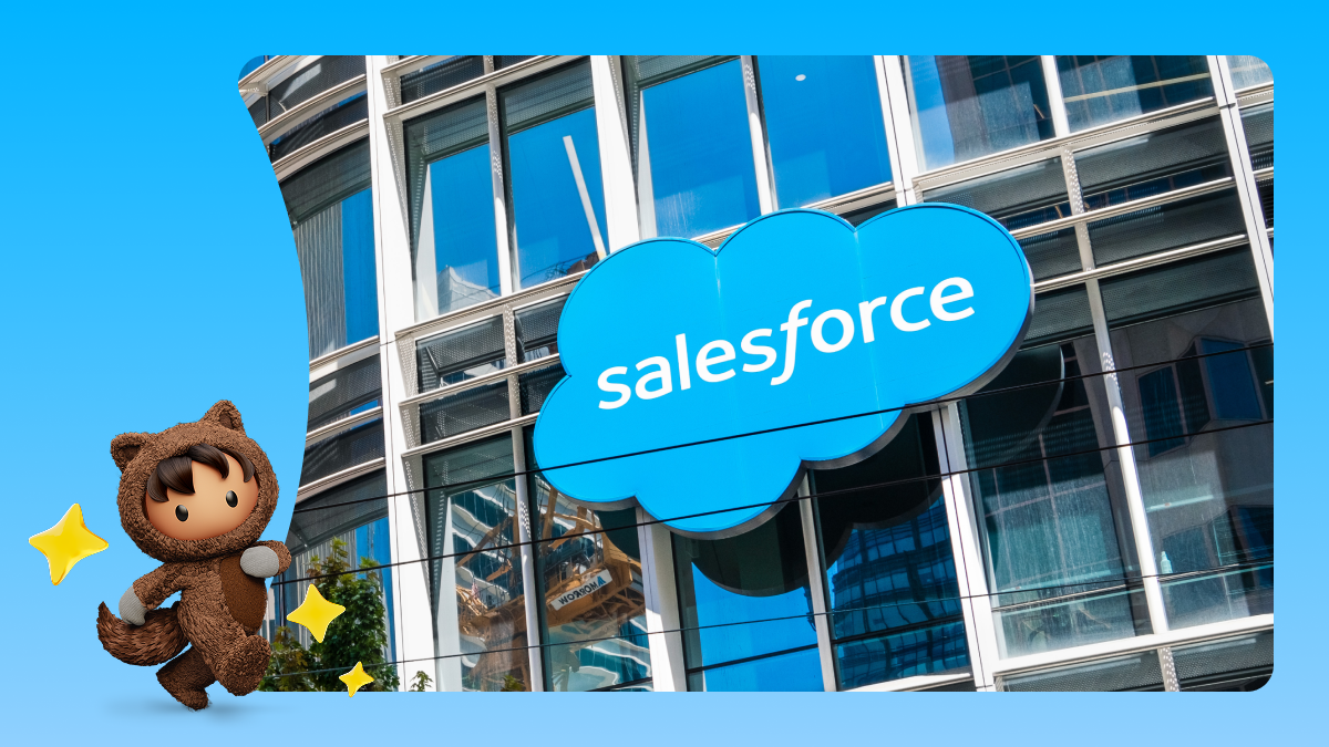 salesforce commences largest ever 25 billion accelerated share repurchase.png Salesforce logo on building exterior.