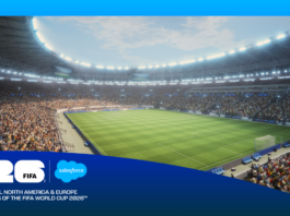 Salesforce Enhances Fan Experience for FIFA World Cups 2026 and 2027 View of soccer pitch.