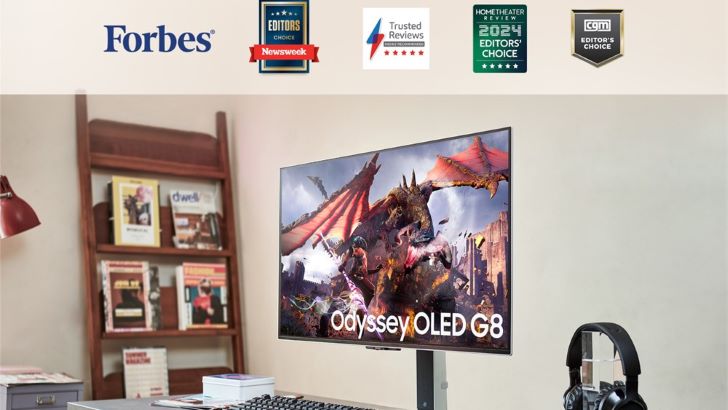 Samsung Odyssey OLED G8 Receives Critical Acclaim and Recognition From Reviewers