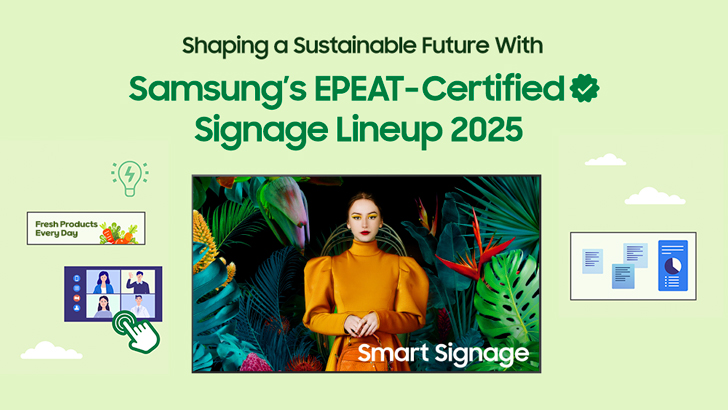 [Infographic] Samsung’s Entire Standalone Signage Lineup Earns EPEAT Silver Certification