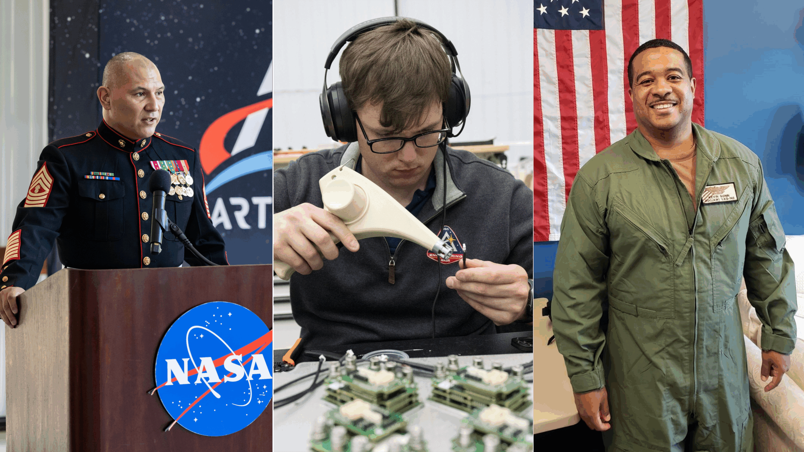 sb collage nasa.png NASA Program Builds Bridge From Military to Civilian Careers for Johnson Team Members - NASA