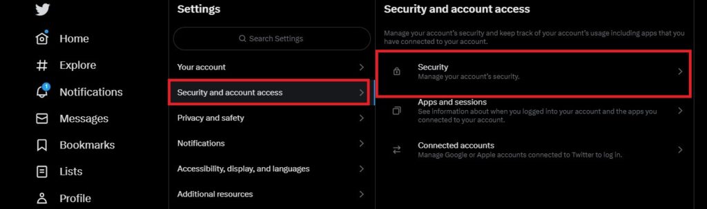 Security and account access > Security