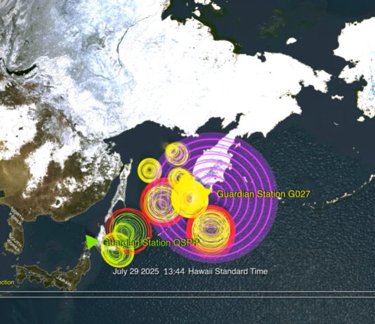 NASA’s GUARDIAN captures tsunami in action. See NASA’s GUARDIAN Catch a Tsunami - NASA