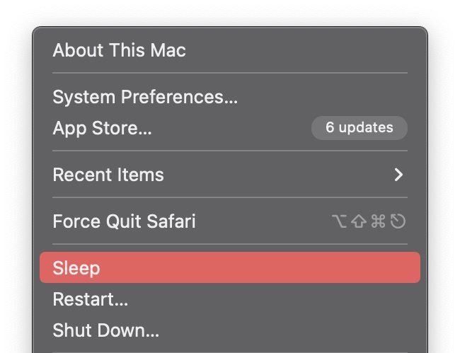 Shut down your MacBook.