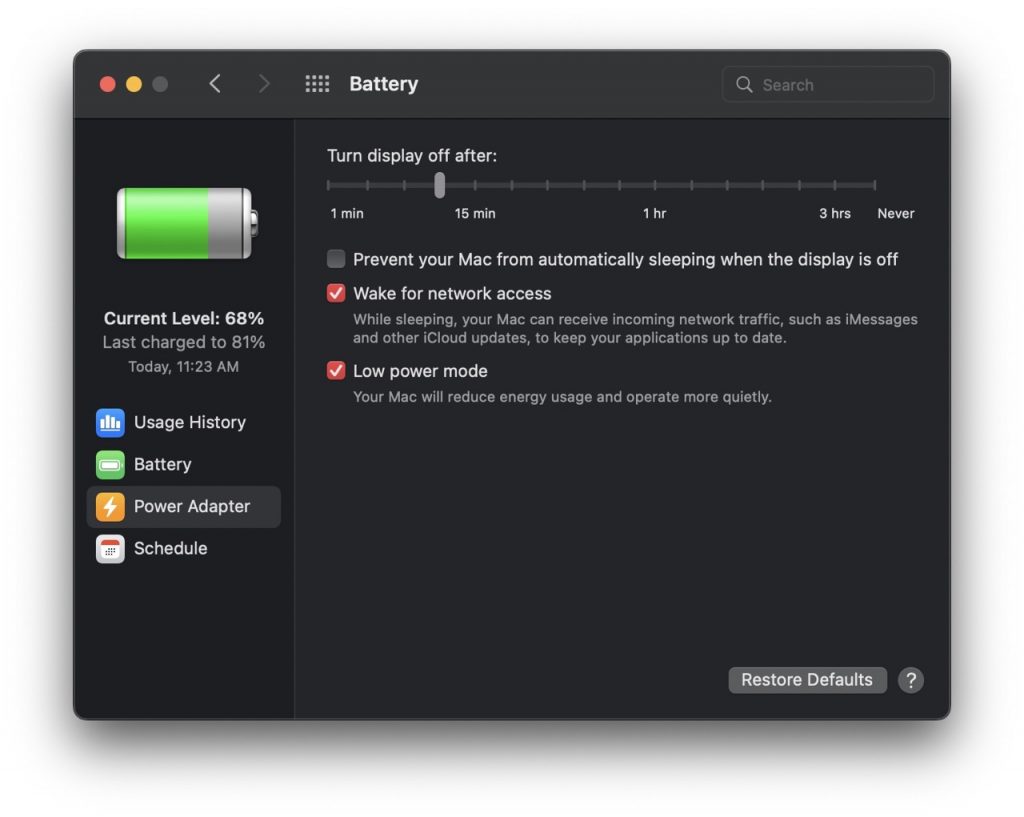 Shut down your MacBook.